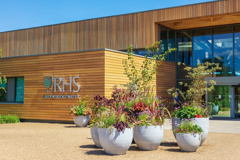 stock image of RHS Bridgwater visitor centre
